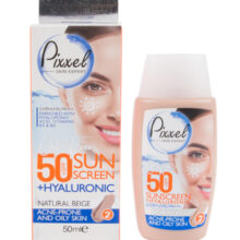 کرم ضد آفتاب رنگی بژ طبیعی پیکسل Pixxel مناسب پوست‎ های چرب و جوش دار  50ml