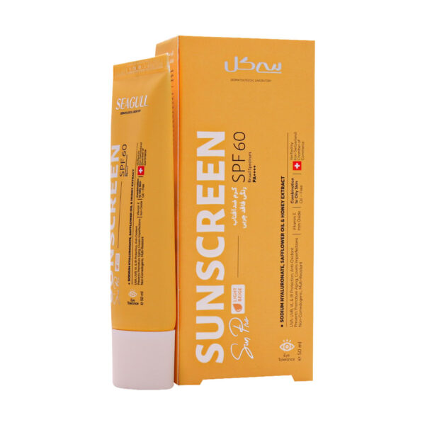 کرم ضد آفتاب سی گل SPF۶۰ فاقد چربی بژ روشن 150ML