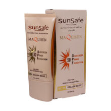 کرم ضد آفتاب کرم پودری و پرایمری  بژ طبیعیSPF50 سان سیف 40ML