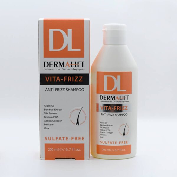 شامپو موهای وزدار درمالیفت مدل 200ml VITA-FRIZZ