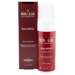 فوم پاک کننده و روشن کننده پوست رزالیا مدل رزا وایت 150ml
