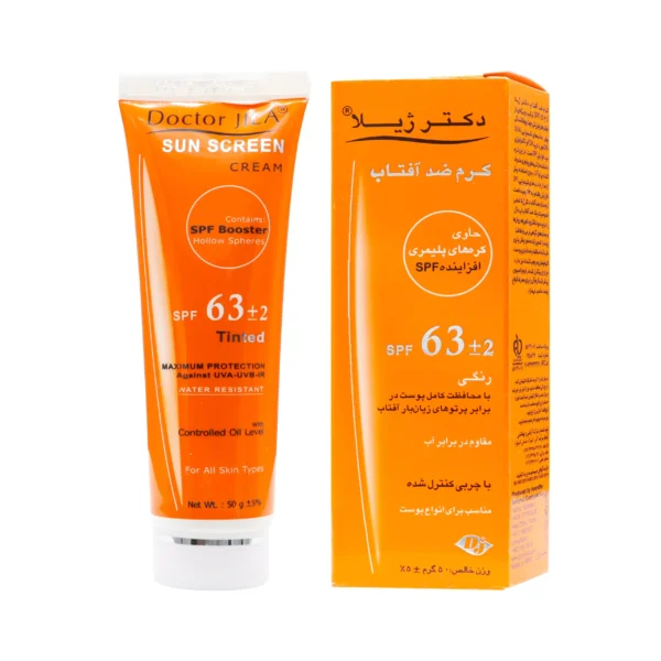 کرم ضد آفتاب رنگی فاقد چربی SPF63 دکتر ژیلا مناسب انواع پوست ۵۰ میلی لیتر