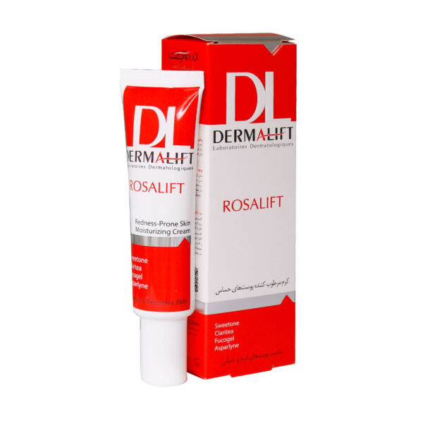 کرم مرطوب کننده پوست های حساس درمالیفت ROSALIFT 30ML